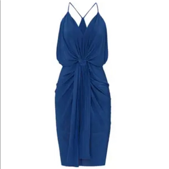 Misa Los Angeles Blue Domino dress - Picture 1 of 2